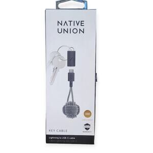 Native Union Key Cable Zebra Lightning to USB-C Charger – NWT
